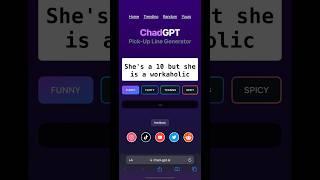 Shes a 10 but… #chadgpt #chatgpt #dating #pickupline #workaholic #shesa10but