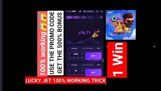 Lucky Jet 100% Working Tricks In Telugu | 1Win Game |Use The Promo Code Get The 500%Bonus |New One