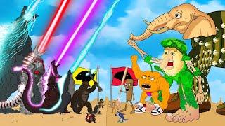 TEAM GODZILLA & KONG vs BRAINROT ITALIAN BRAINROT: Story of Transformation - FUNNY CARTOON