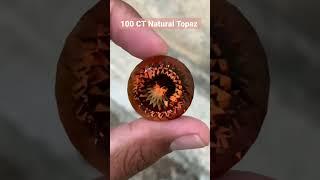 100 Carats Natural Topaz Flower CUT