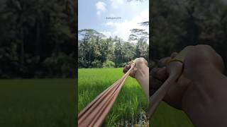 viral slingshot that is easy to make #diyslingshot  #outdoors