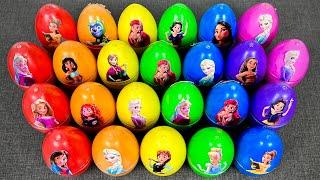 Disney Princesses Trapped in Slime Eggs?! | Satisfying Clay & Slime ASMR Surprise