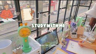 2-HOUR STUDY WITH ME [Pomodoro /5] Music Version  Calm Piano Music / With Nature Sounds