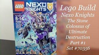 LEGO Build - Nexo Knights The Stone Colossus Of Ultimate Destruction Set #70356 Part 1