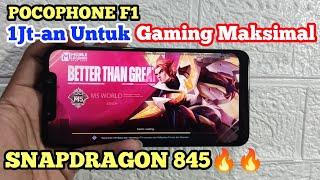 FLAGHSIP KILLER 1JT-an‼️Test Gaming Pocophone F1 Grafis rata kanan no lag 60fps di MLBB