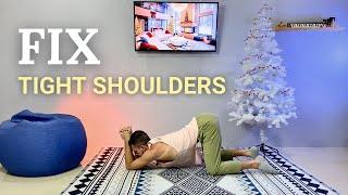 15 Min Beginner Yoga for Pain & Stiffness Relief | Shoulders & Upper Back