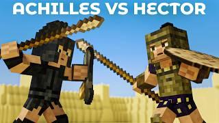 ACHILLES VS HECTOR - Epic Minecraft Animation | Troy movie duel