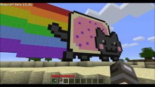 Nyan Cat Statue In Minecraft!!!!!!