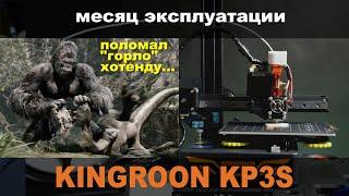 Kingroon KP3S. Эксплуатация. Пробка, разбор хотенда.