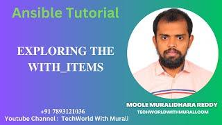 Exploring the with ansible playbook with_items - TechWorld with Murali - Ansible Tutorial