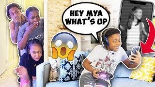 WE CAUGHT QJ ON THE PHONE WITH HIS CRUSH!