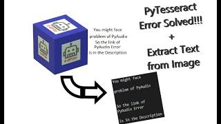 PyTesseract Error Solved!!! | How to Extract Text from Image through Python | #RNutro