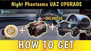  HOW TO GET UNLIMITED ENGINE CORE IN BGMI FREE / NIGHT PHANTASMA UAZ UPGRADE