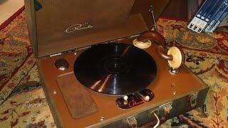 1940s Waters Conley Phonola crank record player