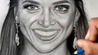 Drawing  Deepika Padukone  |  pencil sketch 