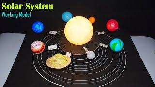 Make a Solar system working model - Science project working model