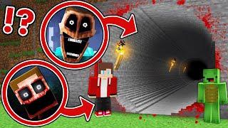 Mikey and JJ Found Longest Scary Mimics Tunnel at Night in Minecraft - Maizen?!