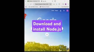 How do I download and install Node.js on Windows 10?Node js installation #shorts #coding #shortvideo