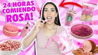 24 HORAS COMIENDO ROSA RETO  | Claudipia