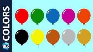 Let's Learn the Colors! Color Balloons Best Learning Video for Toddlers Learn Colors