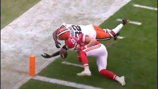 Refs MISS Illegal Hit & Rashard Higgins FUMBLES for a Touchback vs. Chiefs