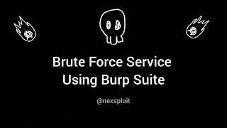 Sec Tips #1: Brute Force Service using Burp Suite