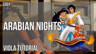 How to play Arabian Nights (Aladdin) by Will Smith on Viola (Tutorial)