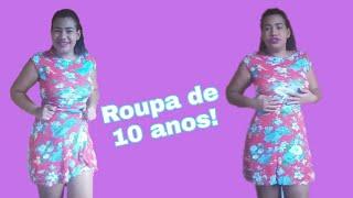 PROVANDO AS ROUPAS DA MINHA PRIMA DE 10 ANOS PARTE 1