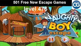 [Walkthrough] 501 Free New Escape Games level 476 - Naughty boy escape - Complete Game