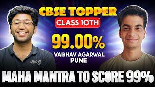 How to score 99 in Exams  Ft. CBSE Class 10th  Topper Vaibhav with 99% Marks  #cbseclass10