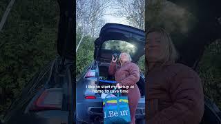 Lazy Girl Car Camping Setup #shorts