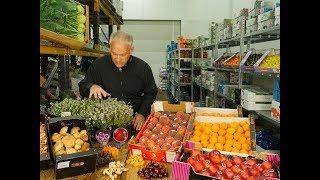 Gert Jan's keuze met het eerste steenfruit en verse paddestoelen