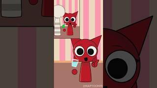 Sprunki Drinking Water Greenscreen Trick Mroona & Wyrum Animation #sprunki #shorts #animation
