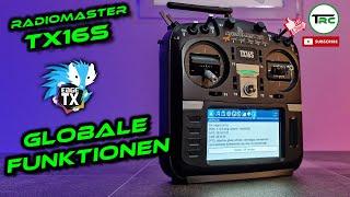 Radiomaster TX16S Tipps und Tricks - Globale Funktionen programmieren