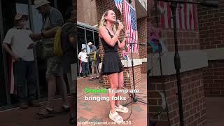 NC Democrat Party chairman Anderson Clayton at No Kings protest in Pittsboro, NC - 6.14.25
