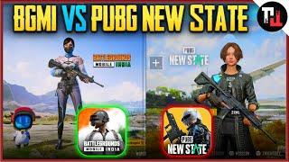 BATTLEGROUNDS MOBILE INDIA VS PUBG NEW STATE || Pubg New State vs BGMI || PUBG NEW STATE vs PUBG