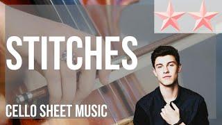 SUPER EASY Cello Sheet Music: How to play Stitches by Shawn Mendes