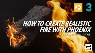 How to create realistic fire simulation | 3dsmax x Vray x Phoenix