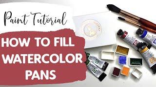 How to Fill Watercolor Pans & Palette's Using Tube Paints and Save Money!