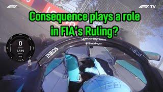 Consequences of an incident play a key role in FIA's ruling