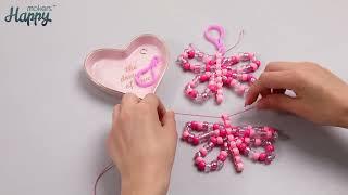 Happy makers Bead Pets， pink butterfly reference video.