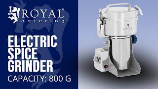 Electric Spice Grinder Royal Catering RCMZ-800 | Product presentation