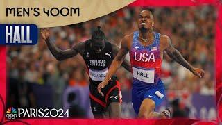 Quincy Hall DIGS DEEP in comeback win to take 400m gold medal | Paris Olympics | NBC Sports