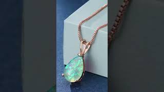 Eco-friendly opal women necklace @20 OFF personality-womens-drop-shaped-opal-necklace-for-women