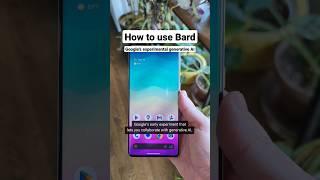 How to use Bard #shorts #ai #bard