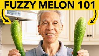   How a Chinese Chef cooks with Fuzzy Melon! (節瓜粉絲蝦煲)