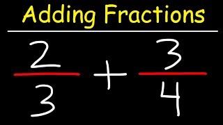 Adding Fractions With Unlike Denominators