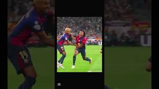 Kounde’s last minute screamer against Real Madrid   #Barcelona #Realmadrid #Screamer #lastminute