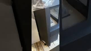 Печь-камин Экокамин Бавария 3 стекла графит отправка в Ленинградскую область.