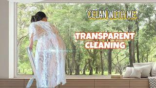 CLEAN WITHE MY MY ROOM WINDOW, TRANSPARENT CLEANING 4K